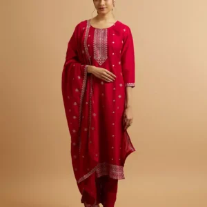 Fiery Red Festive Fusion Ensemble