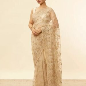 Ivory Grace Pure Silk Saree with Zari Accents